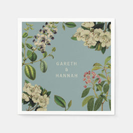 BOTANICAL-PAPPERSSERVETT-ANKA ÄGG BLUE PAPPERSSERVETT