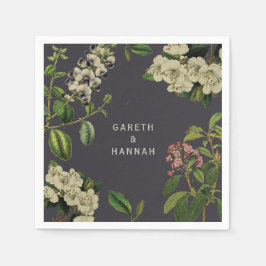 BOTANICAL-PAPPERSSERVETT-GRÅTT PAPPERSSERVETT