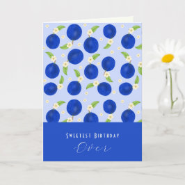 Botanical Plums Collection Birthday Kort