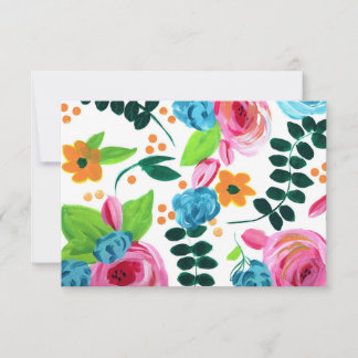 Botanical Pop thank you / note card Tack Kort