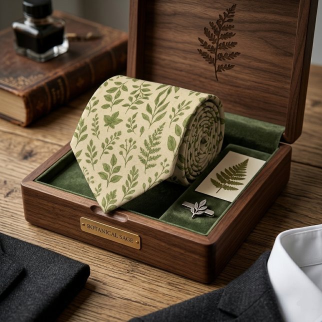 Botanical Sage Green Leaves Slips (Skapare uppladdad)