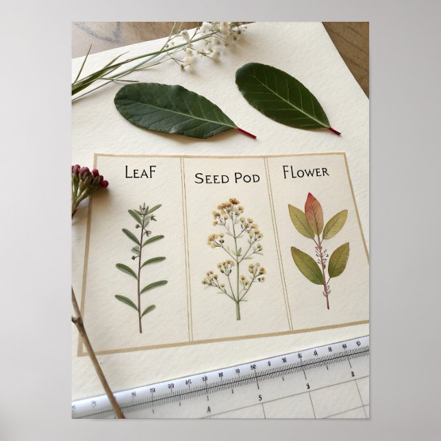 Botanical Scientific Plate Poster (Framsidan)