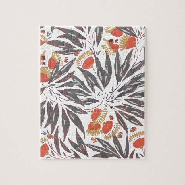 Botanical seamless pattern, E. A. Séguy Pussel (Vertikal)