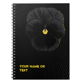 Botanical Velvet: The 'Sorbet Black Delight' Viola Anteckningsbok