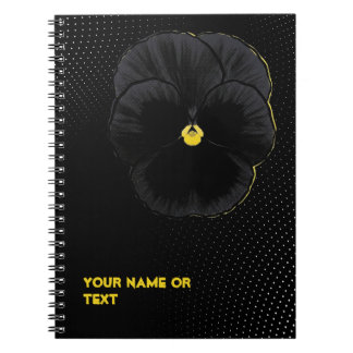 Botanical Velvet: The 'Sorbet Black Delight' Viola Anteckningsbok