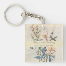 Botanical Vintaqe Wildblomma 80:e födelsedagen