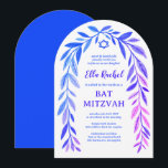 Botanical Watercolor CUSTOM Bar Bat Mitzvah Arch Inbjudningar<br><div class="desc">Perfect card to announce a bat mitzvah, bar mitzvah or other Jewish celebration! Hand drawn delicate leaf trame art for you! FULLY CUSTOMIZABLE! Click on “Personalize” above to edit the text. Click "edit using design tool" to adjust the fonts, colors and placements. Delete the back side design if you prefer....</div>