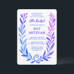 Botanical Watercolor Star of David Bar Bat Mitzvah Inbjudningar<br><div class="desc">Perfect card to announce a bat mitzvah, bar mitzvah or other Jewish celebration! Hand drawn delicate leaf trame art for you! FULLY CUSTOMIZABLE! Click on “Personalize” above to edit the text. Click "edit using design tool" to adjust the fonts, colors and placements and to add text to the back side...</div>
