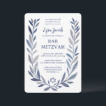 Botanical Watercolor Star of David Bar Bat Mitzvah Inbjudningar<br><div class="desc">Perfect card to announce a bat mitzvah, bar mitzvah or other Jewish celebration! Hand drawn delicate leaf trame art for you! FULLY CUSTOMIZABLE! Click on “Personalize” above to edit the text. Click "edit using design tool" to adjust the fonts, colors and placements and to add text to the back side...</div>
