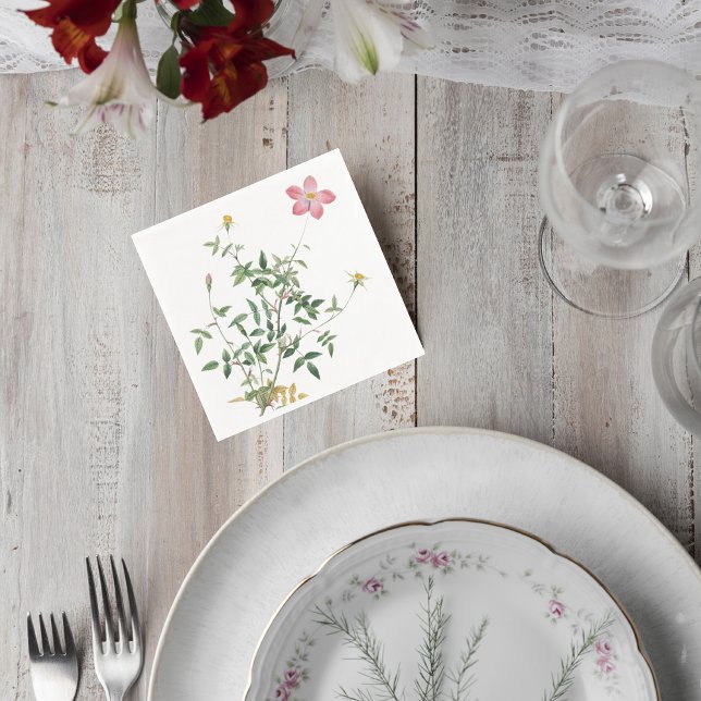 Botanical Wedding Cocktail Napkin Pappersservett (Skapare uppladdad)