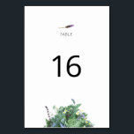Botanical Wedding Table Number Card Bordsnummer<br><div class="desc">A minimalist botanical table number card featuring a soft wildflower arrangement and clean typography.

Designed to coordinate seamlessly with the Botanical Wildflower Wedding Collection,  this table number is ideal for garden,  countryside,  and modern botanical weddings.</div>