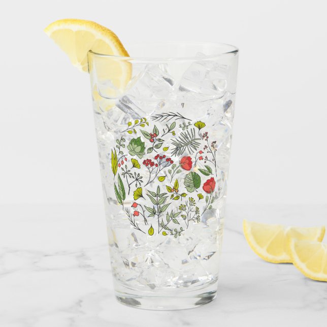 Botanical WildblomGarden Glaskopp (Framsida Ice)