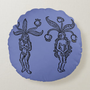 Botanik: Mandrake 1476 Rund Kudde
