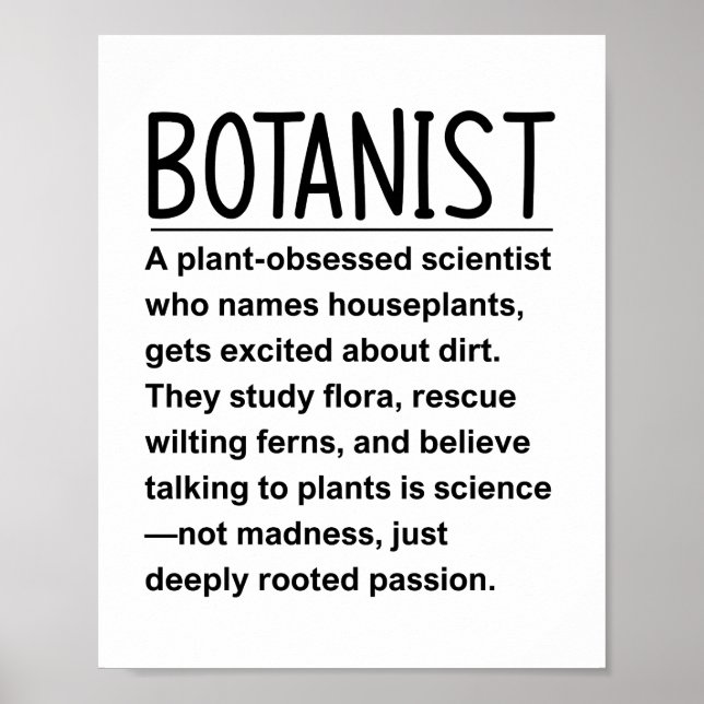 Botaniker Poster (Framsidan)