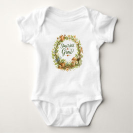 Botanisk akvarell Blommig krans Inspirerande T Shirt