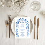Botanisk Akvarell Judisk Evenemang Bar Bat Mitzvah Meny<br><div class="desc">Perfekt meny kort för en bat mitzvah, bar mitzvah eller annan judisk fest! Handritad delikat blad ram konst för dig! HELT ANPASSNINGSBAR! Klicka på ” Anpassa” ovan för att redigera texten. Klicka på "redigera med hjälp av designverktyg" för att justera typsnitt, färger och placeringar och för att lägga till text...</div>