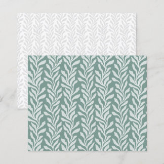 Botanisk alger tealgrönt scrapbookpapper