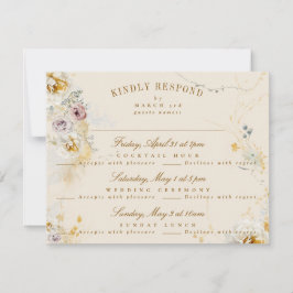 botanisk andningsromantisk bröllop boho OSA kort