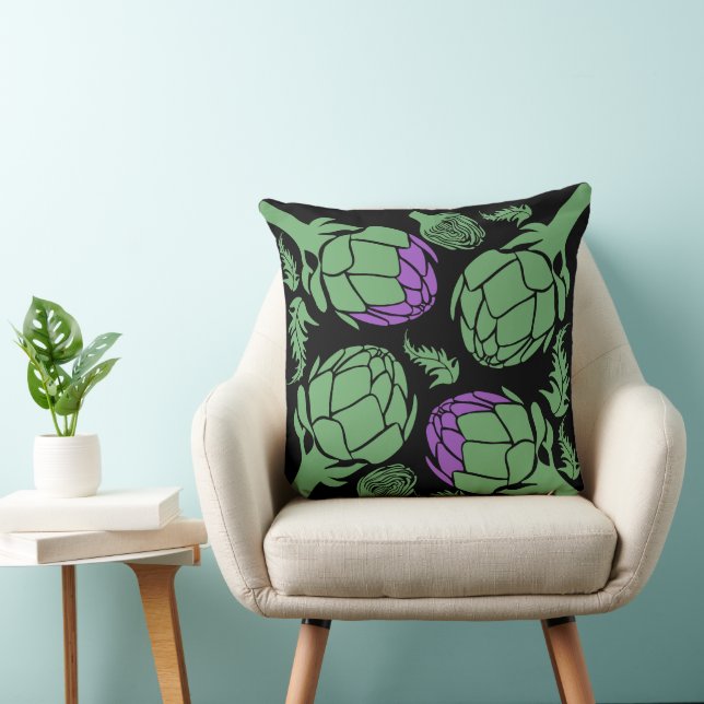 Botanisk Artichoke Konst Hem Dekoration Kudde (Stol)