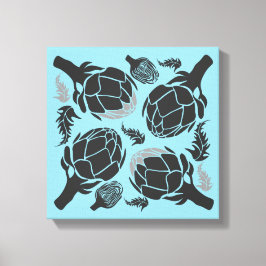 Botanisk Artichoke Konst Hus Dekoration Canvastryck