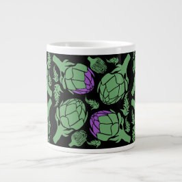 Botanisk Artichoke Konst Hus Dekoration Jumbo Mugg