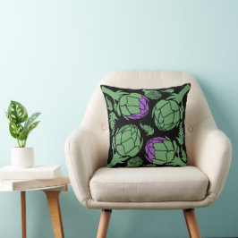 Botanisk Artichoke Konst Hus Dekoration Kudde