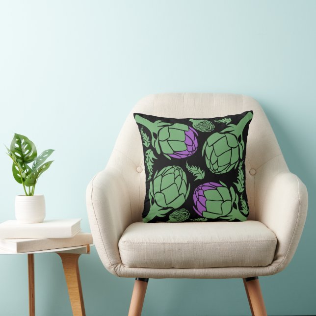 Botanisk Artichoke Konst Hus Dekoration Kudde (Stol)