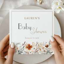 Botanisk Baby Shower Bordsuppsättning