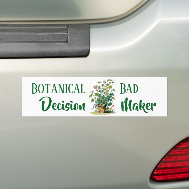Botanisk beslutsmakare bildekal (På Bil)