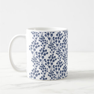 Botanisk blåttmarin kaffemugg