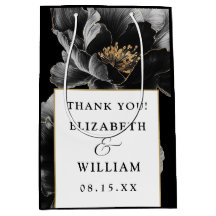 Botanisk Blommig Elegant  Modern Bröllops Tacksamh