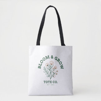 Botanisk Blommig | Minimalistisk Trädgård Natur Tygkasse