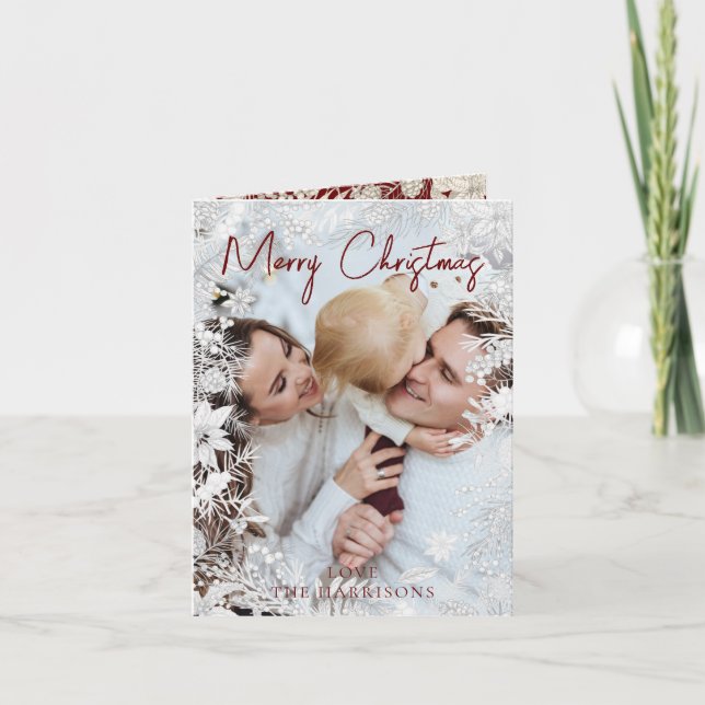 Botanisk Blommigt 1, foto God jul Helgkort (Framsida)