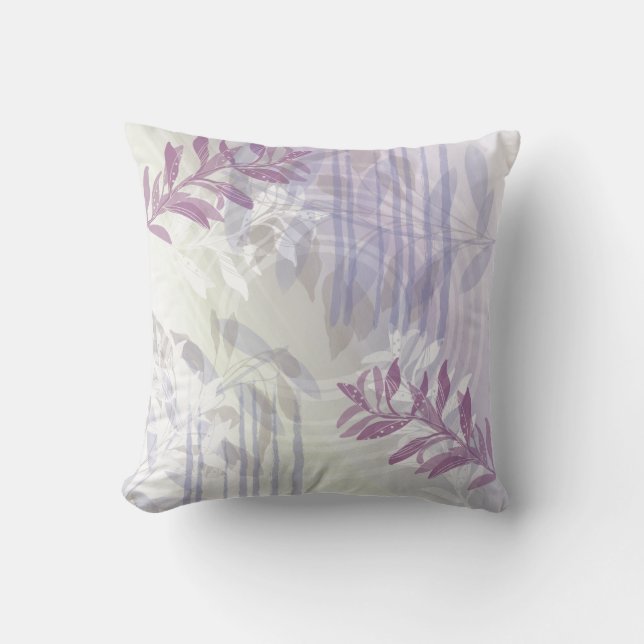 botanisk Blommigt för trendigets moderna Abstrakt Kudde (Framsida)