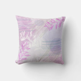 botanisk Blommigt för trendigets moderna Abstrakt Kudde