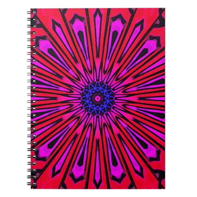 Botanisk blomster-mandala  anteckningsbok (Framsidan)