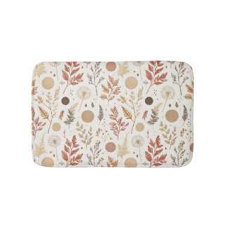 Botanisk Boho Blommig Mönsterdesign 396 Badrumsmatta