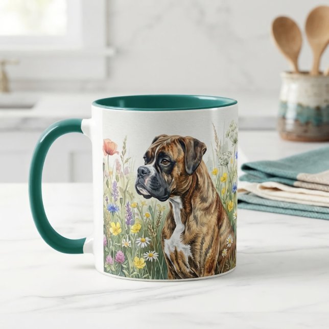 Botanisk Boxer Hund Mugg (Skapare uppladdad)