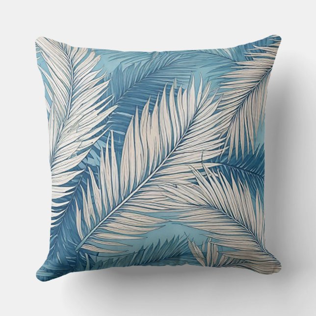 Botanisk Bris Palmblad Kuddcover Kudde (Baksida)