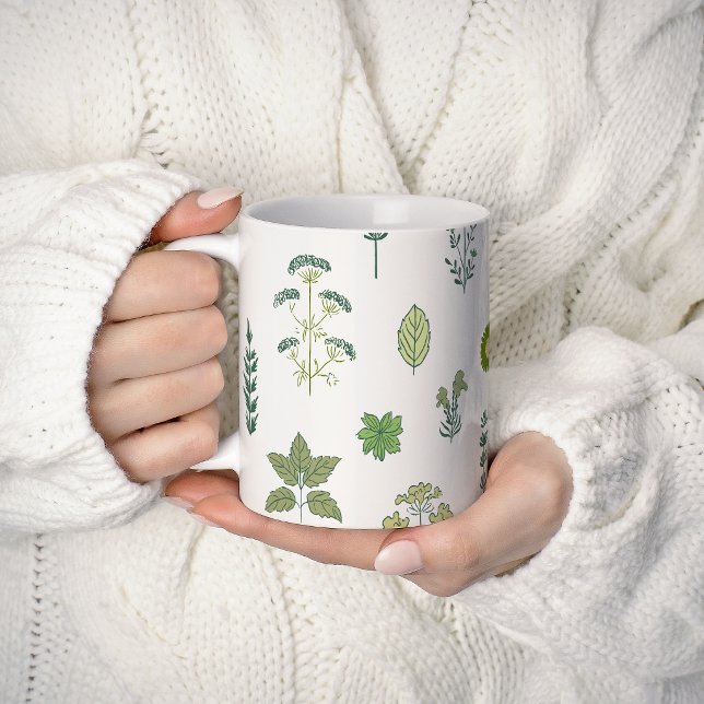 Botanisk Brygd Grön Kaffemugg (Skapare uppladdad)