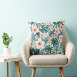 Botanisk bryggning - Tropisk Blommigt Dekorativ fy Kudde<br><div class="desc">Uppfriska ditt utrymme med de botaniska bryggkuddarna,  med ett sömlöst tropiskt blommönster av hibiscus blommar och levande djungelns löv. Dessa kuddar finns i många-storlekar och tillför en levande botanisk accent till soffa,  läshörn eller sovrum. En perfekt blandning av färg,  komfort och naturinspirerad charm för alla hem.</div>