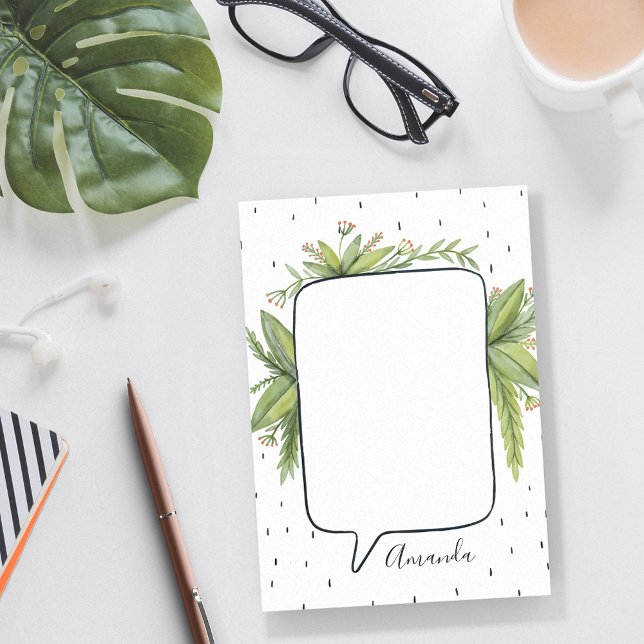 Botanisk bubbelPersonlig Post-it Block (Skapare uppladdad)