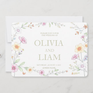 BOTANISK BUDGET BRÖLLOP INBJUDNINGAR