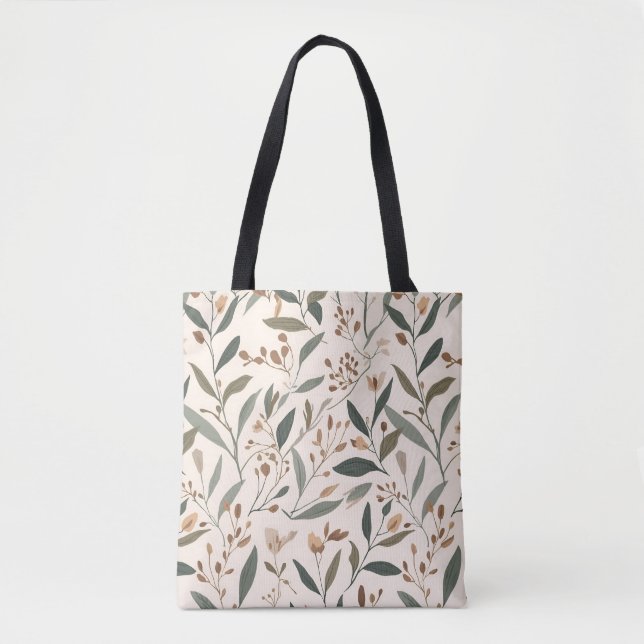 Botanisk Canvas Tygkasse (Framsida)