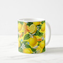 Botanisk Citrus & Medicinsk Illustration Kaffemugg