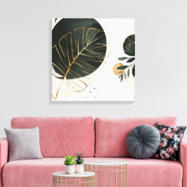 Botanisk Elegans Matsals Kollektion Canvastryck