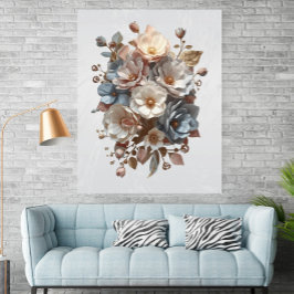 Botanisk Elegant 3D Blommig Konst Poster