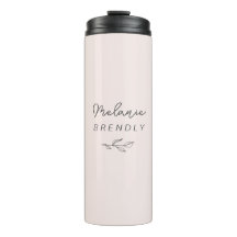 Botanisk Elegant Modern Minimalist Rosa
