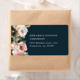 botanisk elegant mörk modern rustik fraktsedel