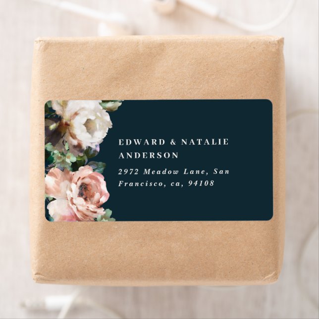 botanisk elegant mörk modern rustik fraktsedel (Insitu)